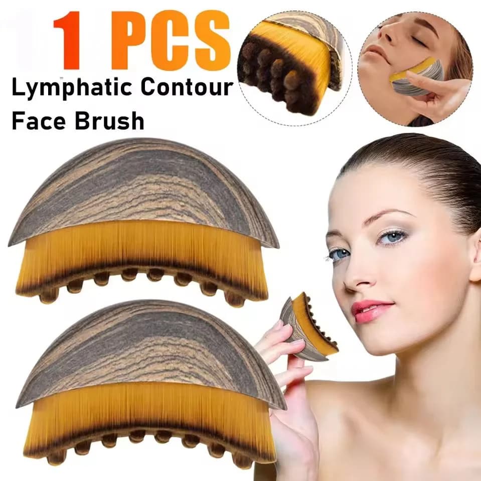 Lymphatic Contour Face Brush,Chin &amp;Jawline Sculpting,Drainage Massager for Face,Ergonomically Designed to Fit The Skin Precisely